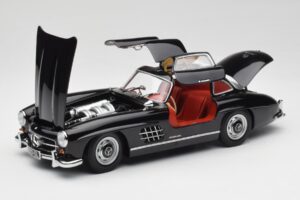 Mercedes 300 SL W198 Fekete Minichamps 1:18 180039004 Fém – 2. kép a 8-ből