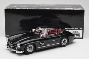 Mercedes 300 SL W198 Fekete Minichamps 1:18 180039004 Fém – 8. kép a 8-ből