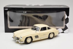 Mercedes 300 SL W198 Krémszínű Minichamps 1:18 110037212 Fém – 8. kép a 8-ből