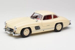 Mercedes 300 SL W198 Krém Piros Belső Térrel Minichamps 1:18 180039002 Fém