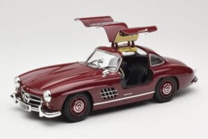 Mercedes 300 SL W198 Gullwing Sötétvörös Minichamps 1:18 110037218 Fém – 2. kép a 8-ből