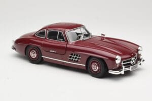 Mercedes 300 SL W198 Gullwing Sötétvörös Minichamps 1:18 110037218 Fém – 6. kép a 8-ből