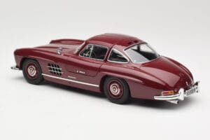 Mercedes 300 SL W198 Gullwing Sötétvörös Minichamps 1:18 110037218 Fém – 7. kép a 8-ből