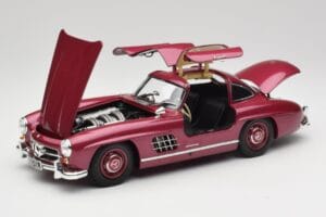 Mercedes 300 SL W198 Tűzpiros Minichamps 1:18 180039008 Fém – 2. kép a 8-ből