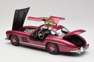 Mercedes 300 SL W198 Tűzpiros Minichamps 1:18 180039008 Fém – 5. kép a 8-ből