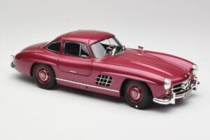 Mercedes 300 SL W198 Tűzpiros Minichamps 1:18 180039008 Fém – 6. kép a 8-ből
