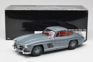 Mercedes 300 SL W198 Graphite Szürke Minichamps 1:18 180039005 Fém – 8. kép a 8-ből