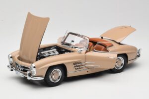 Mercedes 300 SL W198 Roadster Világosbarna Minichamps 1:18 180039032 Fém – 2. kép a 8-ből