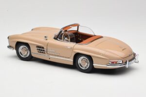 Mercedes 300 SL W198 Roadster Világosbarna Minichamps 1:18 180039032 Fém – 7. kép a 8-ből