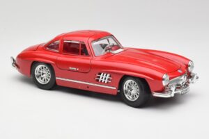 Mercedes 300 SL W198 Red Metallic Bburago 1:18 3013-M1 Fém – 6. kép a 8-ből