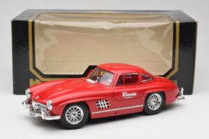 Mercedes 300 SL W198 Red Metallic Bburago 1:18 3013-M1 Fém – 8. kép a 8-ből