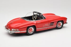 Mercedes 300 SL W198 Roadster Piros Merevfedeles Minichamps 1:18 180039041 Fém – 3. kép a 8-ből
