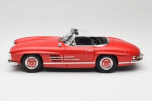 Mercedes 300 SL W198 Roadster Piros Merevfedeles Minichamps 1:18 180039041 Fém – 4. kép a 8-ből