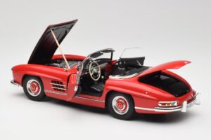 Mercedes 300 SL W198 Roadster Piros Merevfedeles Minichamps 1:18 180039041 Fém – 5. kép a 8-ből