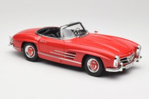 Mercedes 300 SL W198 Roadster Piros Merevfedeles Minichamps 1:18 180039041 Fém – 6. kép a 8-ből