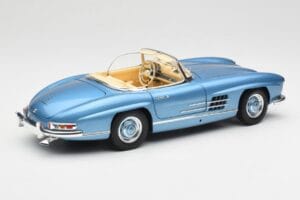 Mercedes 300 SL W198 Roadster Hardtop Light Blue Metallic Minichamps 1:18 180039042 Fém – 4. kép a 9-ből