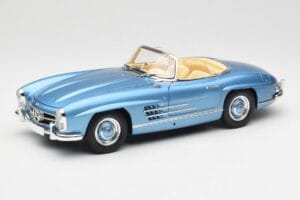 Mercedes 300 SL W198 Roadster Hardtop Light Blue Metallic Minichamps 1:18 180039042 Fém