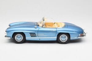 Mercedes 300 SL W198 Roadster Hardtop Light Blue Metallic Minichamps 1:18 180039042 Fém – 5. kép a 9-ből