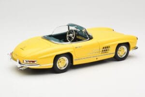 Mercedes 300 SL W198 Roadster Hardtop Signal Yellow Minichamps 1:18 180039044 Fém – 4. kép a 9-ből