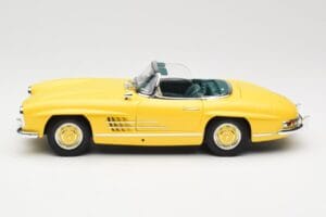 Mercedes 300 SL W198 Roadster Hardtop Signal Yellow Minichamps 1:18 180039044 Fém – 5. kép a 9-ből
