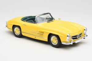 Mercedes 300 SL W198 Roadster Hardtop Signal Yellow Minichamps 1:18 180039044 Fém – 7. kép a 9-ből