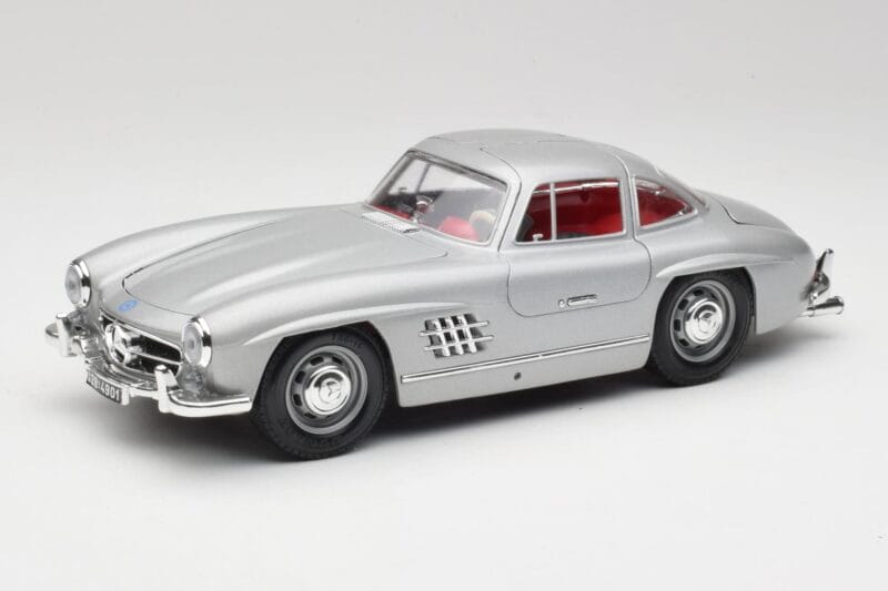 Mercedes 300 SL W198 Gullwing Silver Szürke Bburago 1:18 3513 Fém