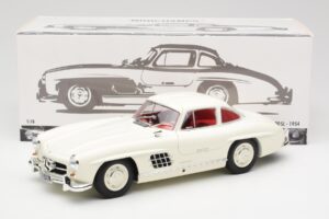 Mercedes 300 SL W198 Fehér Minichamps 1:18 180039006 Fém – 8. kép a 8-ből