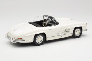 Mercedes 300 SL W198 Roadster Fehér Puhafedeles Minichamps 1:18 180039034 Fém – 4. kép a 9-ből
