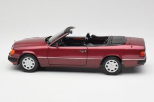 Mercedes 300CE-24 A124 Kabrió Almandine Piros Metál Norev 1:18 B66040616 Fém – 4. kép a 8-ből