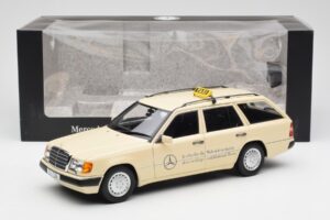 Mercedes 300D S124 T-Model Világos Elefántcsont Taxi Dealer Kiadás Norev 1:18 B66040702 Fém