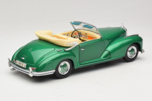 Mercedes 300S Cabriolet Green Metallic Maisto 1:18 52116 Fém – 3. kép a 7-ből