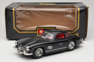 Mercedes 300SL Fekete Bburago 1:18 3015-M3 Fém – 8. kép a 8-ből