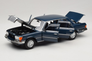 Mercedes 350 SEL W116 Hansa Blue Norev 1:18 183976 Fém – 2. kép a 8-ből