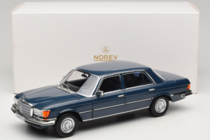 Mercedes 350 SEL W116 Hansa Blue Norev 1:18 183976 Fém – 8. kép a 8-ből