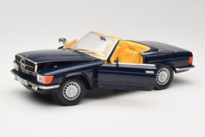 Mercedes 350 SL R107 Sötétkék Sun Star 1:18 MB003 Fém – 2. kép a 8-ből
