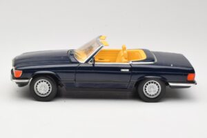 Mercedes 350 SL R107 Sötétkék Sun Star 1:18 MB003 Fém – 4. kép a 8-ből