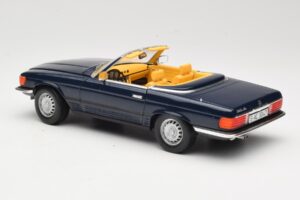 Mercedes 350 SL R107 Sötétkék Sun Star 1:18 MB003 Fém – 7. kép a 8-ből
