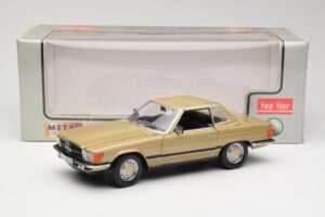 Mercedes 350 SL R107 Arany Sun Star 1:18 MB004 Fém – 8. kép a 8-ből