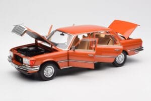 Mercedes 450 SEL 6.9 W116 Narancssárga Metallic Norev 1:18 183459 Fém – 2. kép a 8-ből