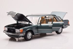 Mercedes 450 SEL 6.9 W116 Petrol Metál Norev 1:18 183974 Fém – 2. kép a 8-ből