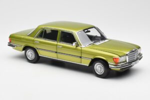 Mercedes 450 SEL W116 Citrus Zöld Dealer Kiadás Norev 1:18 B66040683 Fém – 6. kép a 8-ből