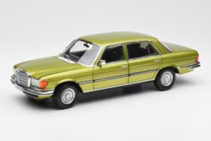 Mercedes 450 SEL W116 Citrus Zöld Dealer Kiadás Norev 1:18 B66040683 Fém