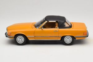 Mercedes 450 SL R107 Cayenne Orange Norev 1:18 183350 Fém – 5. kép a 10-ből