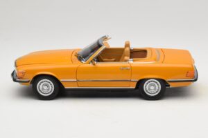 Mercedes 450 SL R107 Cayenne Orange Norev 1:18 183350 Fém – 6. kép a 10-ből