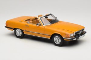 Mercedes 450 SL R107 Cayenne Orange Norev 1:18 183350 Fém – 8. kép a 10-ből