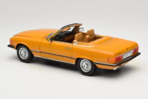 Mercedes 450 SL R107 Cayenne Orange Norev 1:18 183350 Fém – 9. kép a 10-ből