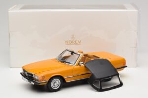 Mercedes 450 SL R107 Cayenne Orange Norev 1:18 183350 Fém – 10. kép a 10-ből