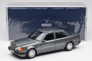 Mercedes 500 E W124 Pearl Szürke Norev 1:18 183946 Fém – 8. kép a 8-ből