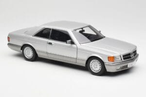 Mercedes 500 SEC C126 Ezüst AUTOart 1:18 76212 Fém – 6. kép a 8-ből