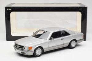 Mercedes 500 SEC C126 Ezüst AUTOart 1:18 76212 Fém – 8. kép a 8-ből